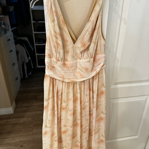 Ever Pretty pale cream yellow floral chiffon gown NWT US10 - Picture 2 of 5